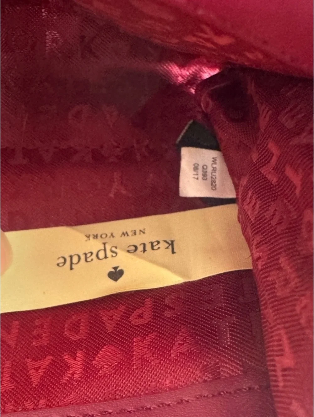 Kate Spade Grove Street Neda Zip Around Leather Wallet Plum Bordeaux WLRU2820